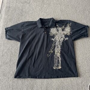 Men's Decoded Shirt. Polo Style. XXL. Black